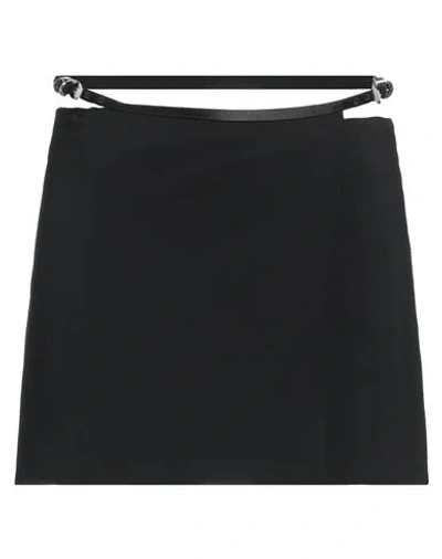 GIVENCHY GIVENCHY WOMAN MINI SKIRT BLACK SIZE 8 VISCOSE, ACETATE