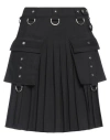 Givenchy Jupe Kilt En Laine Et Mohair In Black
