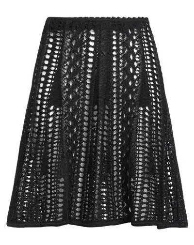 Givenchy Woman Mini Skirt Black Size M Linen, Polyamide