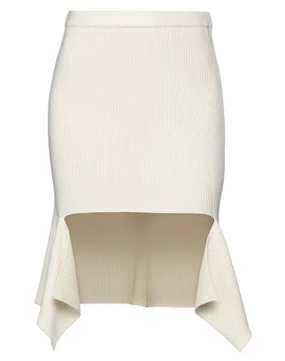 Givenchy Woman Mini Skirt Cream Size M Wool, Silk, Polyamide, Elastane In White