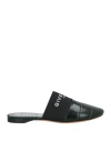 Givenchy Woman Mules & Clogs Dark Green Size 6 Cowhide, Textile Fibers In Green