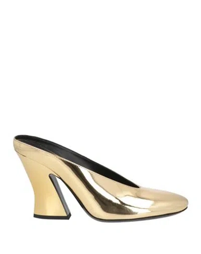 GIVENCHY GIVENCHY WOMAN MULES & CLOGS GOLD SIZE 9 CALFSKIN
