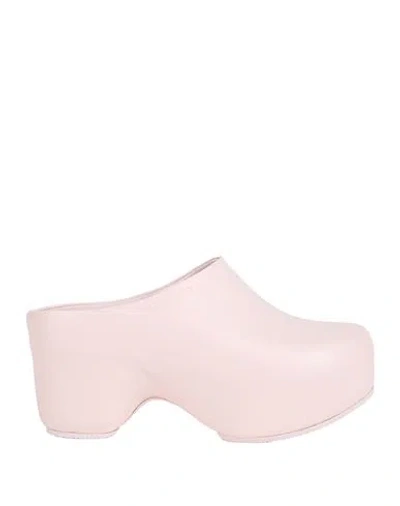 GIVENCHY GIVENCHY WOMAN MULES & CLOGS LIGHT PINK SIZE 7 CALFSKIN