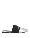 Givenchy Woman Mules & Clogs Silver Size 6 Calfskin In Silver