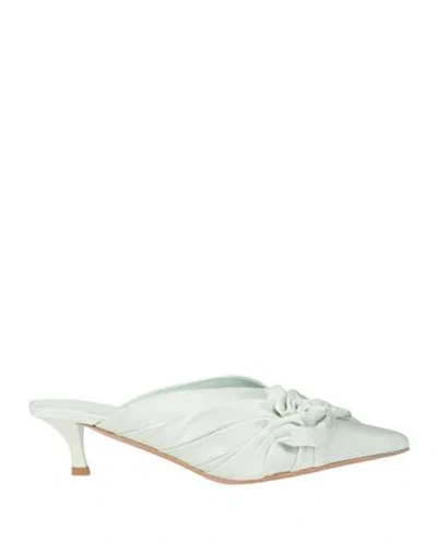 Givenchy Woman Mules & Clogs Turquoise Size 6 Viscose, Silk In Blue