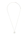 Givenchy Woman Necklace White Size - Brass In Silver