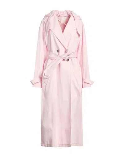 Givenchy Woman Overcoat & Trench Coat Light Pink Size 6 Cotton