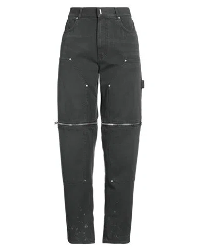Givenchy Woman Pants Lead Size 00 Cotton In Grey