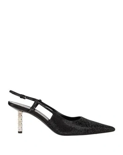 GIVENCHY GIVENCHY WOMAN PUMPS BLACK SIZE 6 VISCOSE, SILK