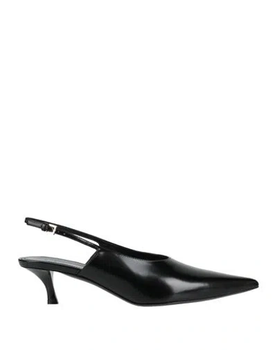 GIVENCHY GIVENCHY WOMAN PUMPS BLACK SIZE 7.5 LEATHER