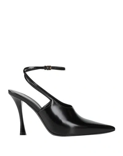 GIVENCHY GIVENCHY WOMAN PUMPS BLACK SIZE 8 LEATHER
