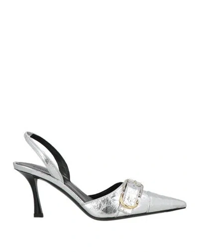 Givenchy Woman Pumps Silver Size 7 Leather