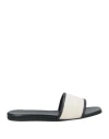GIVENCHY GIVENCHY WOMAN SANDALS BEIGE SIZE 7.5 COTTON, LINEN, POLYURETHANE