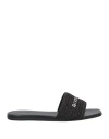 Givenchy Woman Sandals Black Size 7 Polyamide, Cotton
