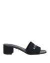Givenchy Canvas 4g Mules In Black