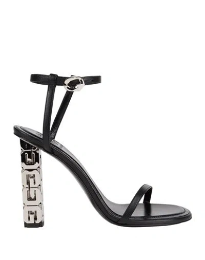 Givenchy Woman Sandals Black Size 7.5 Lambskin