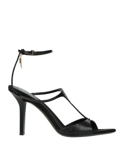 Givenchy Woman Sandals Black Size 7.5 Leather