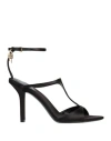 Givenchy Woman Sandals Black Size 8 Textile Fibers In Black