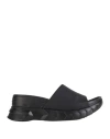 Givenchy Marshmallow Wedge Mules In Leather In Black