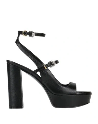 Givenchy Elevated Sandals With Platform Sole And Block Heel In Black