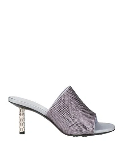 GIVENCHY GIVENCHY WOMAN SANDALS LILAC SIZE 8 SILK