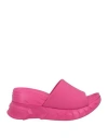 Givenchy Marshmallow Wedge Sandals In Rubber In Magenta