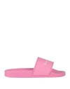 Givenchy Slide Flat Sandals In Rubber In Pink