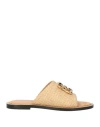 Givenchy 4g Medallion Woven Slide Sandals In Neutral