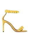 Givenchy Woman Sandals Yellow Size 8 Leather