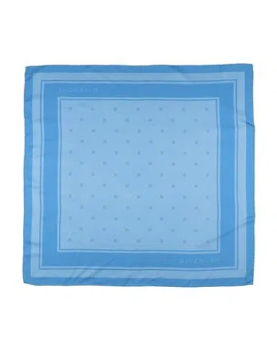 Givenchy Woman Scarf Azure Size - Silk In Blue