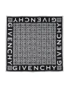 Givenchy 4g Monogram Silk Twill Square Scarf In Black
