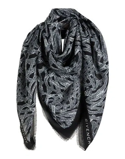 Givenchy Woman Scarf Black Size - Modal, Cashmere