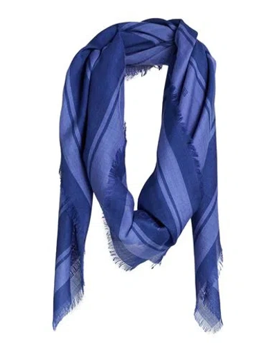 Givenchy Woman Scarf Blue Size - Cashmere, Silk