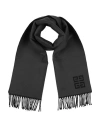 Givenchy Woman Scarf Charcoal Size - Wool In Black