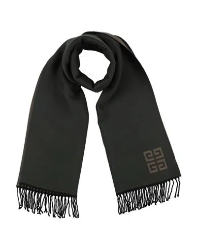 Givenchy Woman Scarf Dark Green Size - Wool In Black