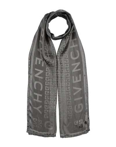 Givenchy Woman Scarf Grey Size - Silk In Gray