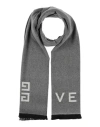 GIVENCHY GIVENCHY WOMAN SCARF GREY SIZE - WOOL, CASHMERE