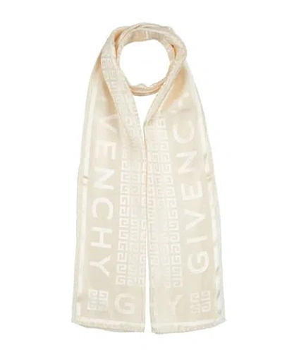 Givenchy Woman Scarf Ivory Size - Silk In White