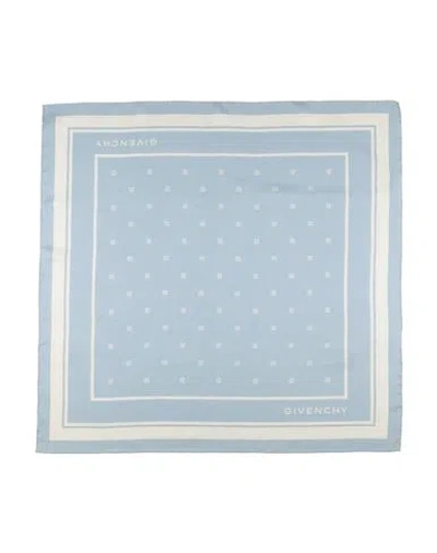 Givenchy Woman Scarf Light Blue Size - Silk