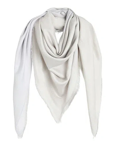 Givenchy Woman Scarf Light Grey Size - Silk, Cotton In Gray