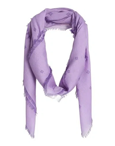 Givenchy Woman Scarf Lilac Size - Cashmere, Silk In Purple