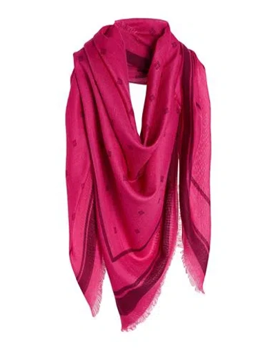 Givenchy Woman Scarf Magenta Size - Cashmere, Silk In Pink