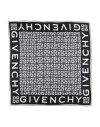Givenchy 4g Monogram Silk Twill Square Scarf In Blue