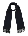 Givenchy Woman Scarf Midnight Blue Size - Wool In Black