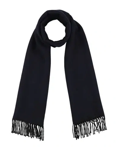 Givenchy Woman Scarf Midnight Blue Size - Wool In Black