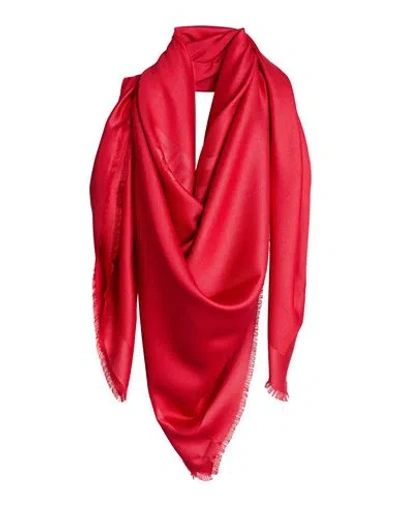 Givenchy Woman Scarf Red Size - Silk, Wool