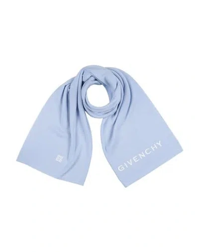 Givenchy Woman Scarf Sky Blue Size - Wool
