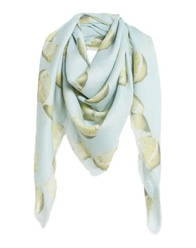 Givenchy Woman Scarf Sky Blue Size - Modal, Cashmere