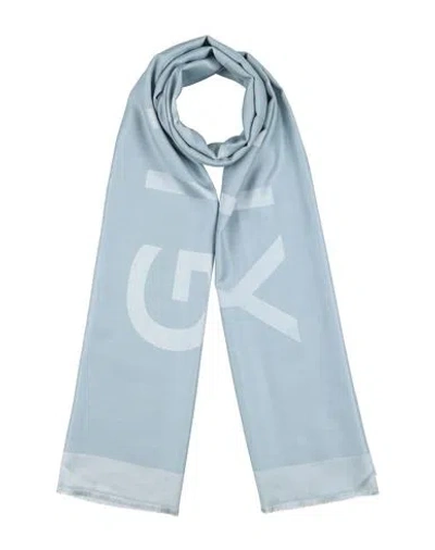 Givenchy Woman Scarf Sky Blue Size - Silk, Wool