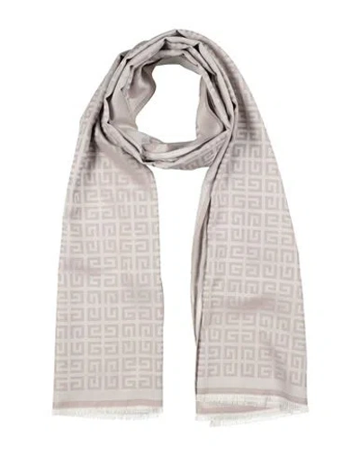 Givenchy Woman Scarf Taupe Size - Silk, Wool In Gray